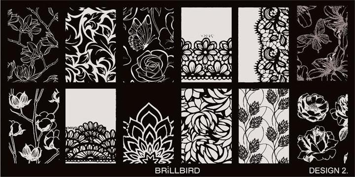 BrillBird Stamp Palette Design2 (Nail varnish dryer)