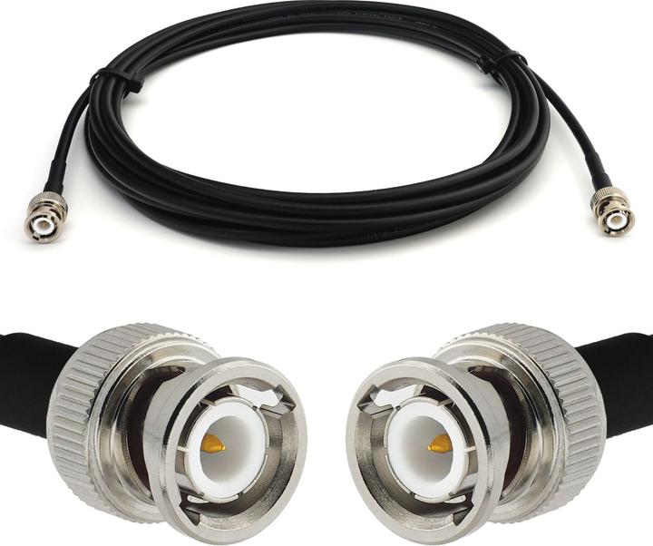 Actual product image Rangeful BNC Male to BNC Male 5m RG58/U Coaxial Cable RG58-BNCM-BNCM-5