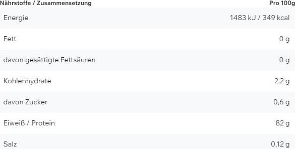 Nährwerte und Zutaten ESN Isoclear Whey Isolate (908 g, 1x, Erdbeer-Limette)