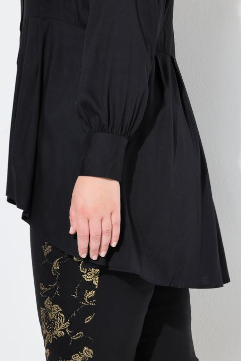 Produktbild Miamoda Bluse, A-Linie, Quernaht mit Zierfalten, gerundeter Saum (48)