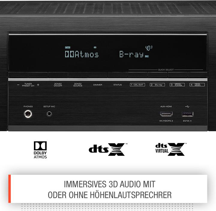 Actual product image Denon AVR-X1600H (7.2 channels, FM, DAB+)