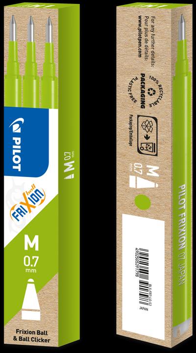 Image du produit Pilot FriXion Recharge Set à 3 (Recharger, Vert clair, 0.35 mm)