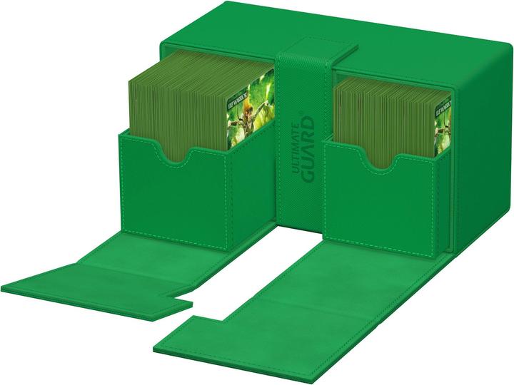 Actual product image Ultimate Guard Twin Flip'n'Tray 200+ XenoSkin Monocolor Vert