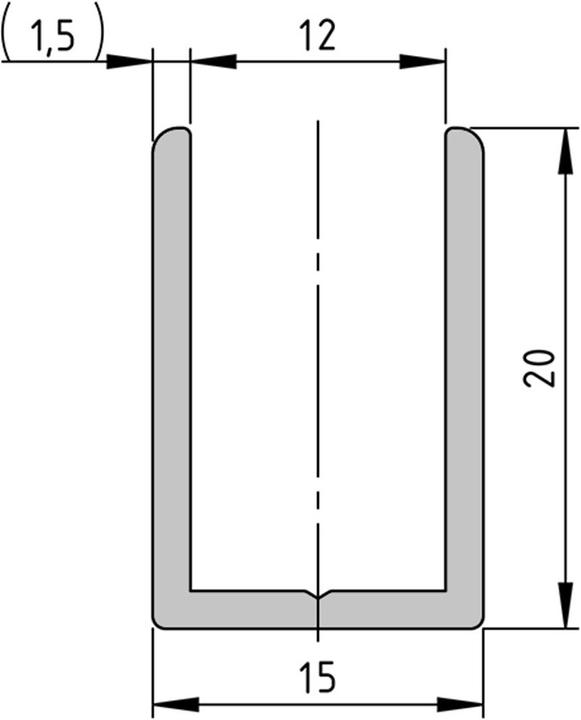 Produktbild Bohle Glasabschluss-U-Profile