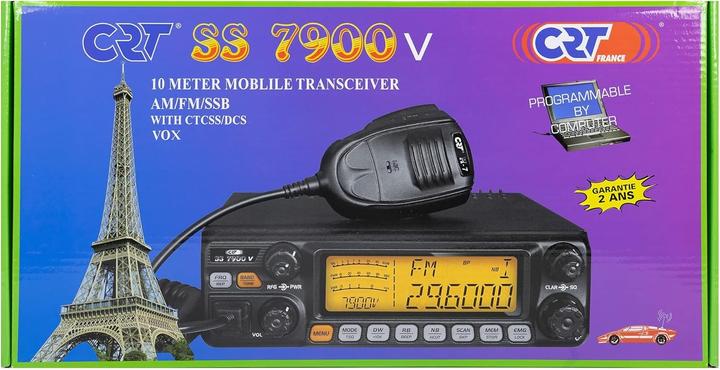 Image du produit CRT Alpha Radioamateur CRT SS 7900 V TURBO CB, SSB, AM, FM, LSB, USB, SSB 28-29,7 MHz, ASQ, RF Gain, Roger