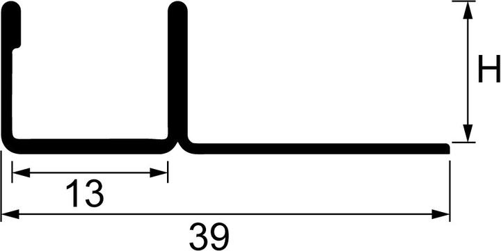 Image du produit OK-Line Profilés en U avec branche de pose