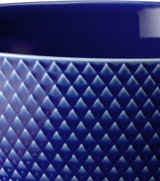 Actual product image Lyngby Rhombe Color Serving Bowl Dia. 22cm - Dark Blue (201915) (22 cm, 2.65 l, 1 x)