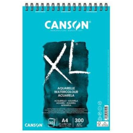 Canson, Heft + Block, Aquarellblock (A3, Blanko, Weicher Einband)