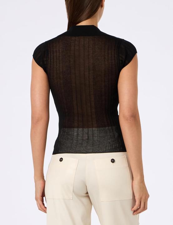 Actual product image Pinko Laguna Blu Poloshirt Crêpe Transparant (XL)