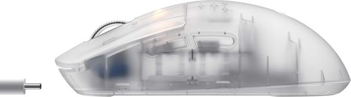 Actual product image Havit Wireless Gaming Mouse MS970WB Pro, 800DPI - 12000DPI, Transparent White (Wireless)