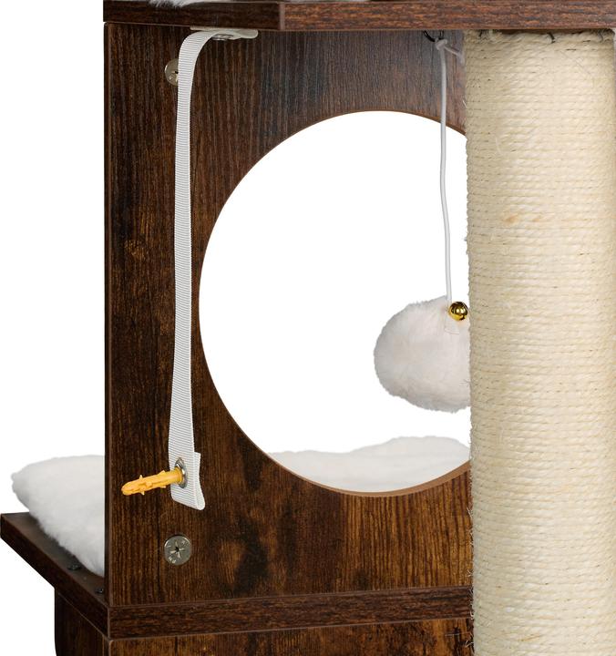 Actual product image Relaxdays Kratzbaum (128 cm, Dark brown)