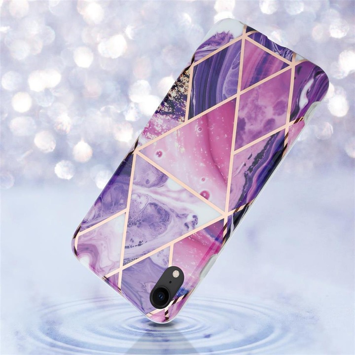 Produktbild Cadorabo IMD TPU Bunter Marmor Cover (Apple iPhone XR)
