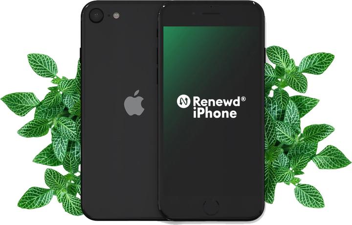Actual product image Renewd iPhone SE 020 (64 GB, Black, 4.70", 12 Mpx, SIM + eSIM, A / Like new)