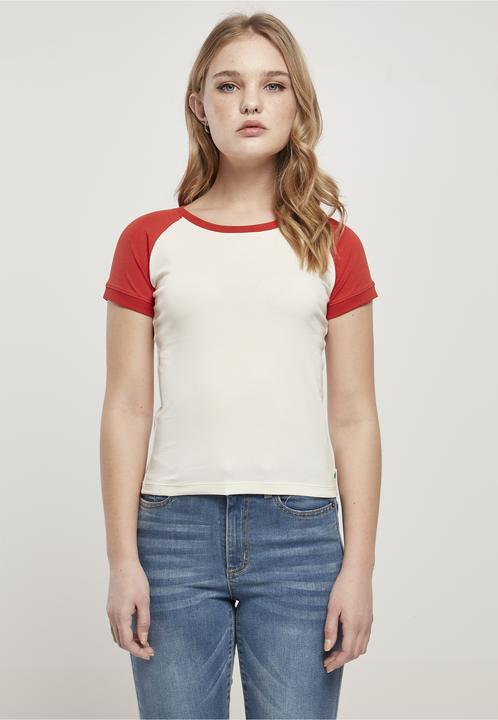 Produktbild Urban Classics Ladies Organic Stretch Short Retro Baseball Tee (4XL)