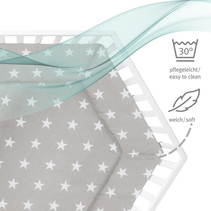 Actual product image Roba Playpen 6-cornered Little Stars (118.50 cm, 103.50 cm, MDF)
