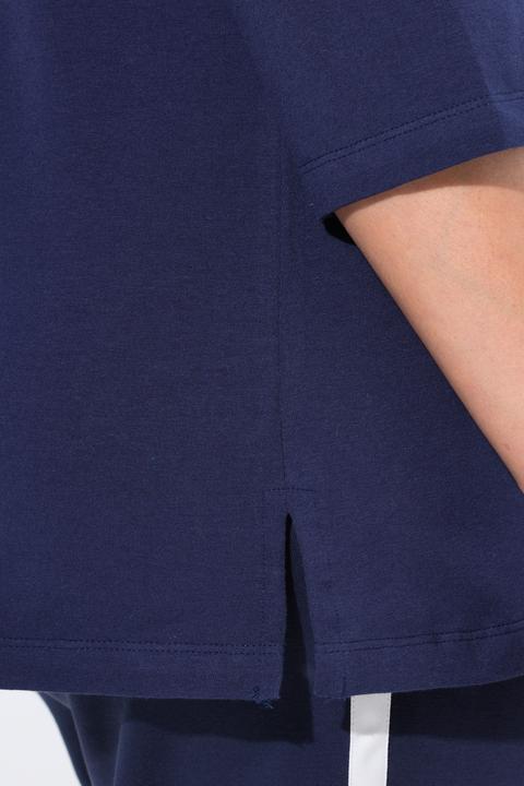 Produktbild Ulla Popken Shirt, Blätter, Ziersteine, Classic, Rundhals, 3/4-Arm (46, 48)