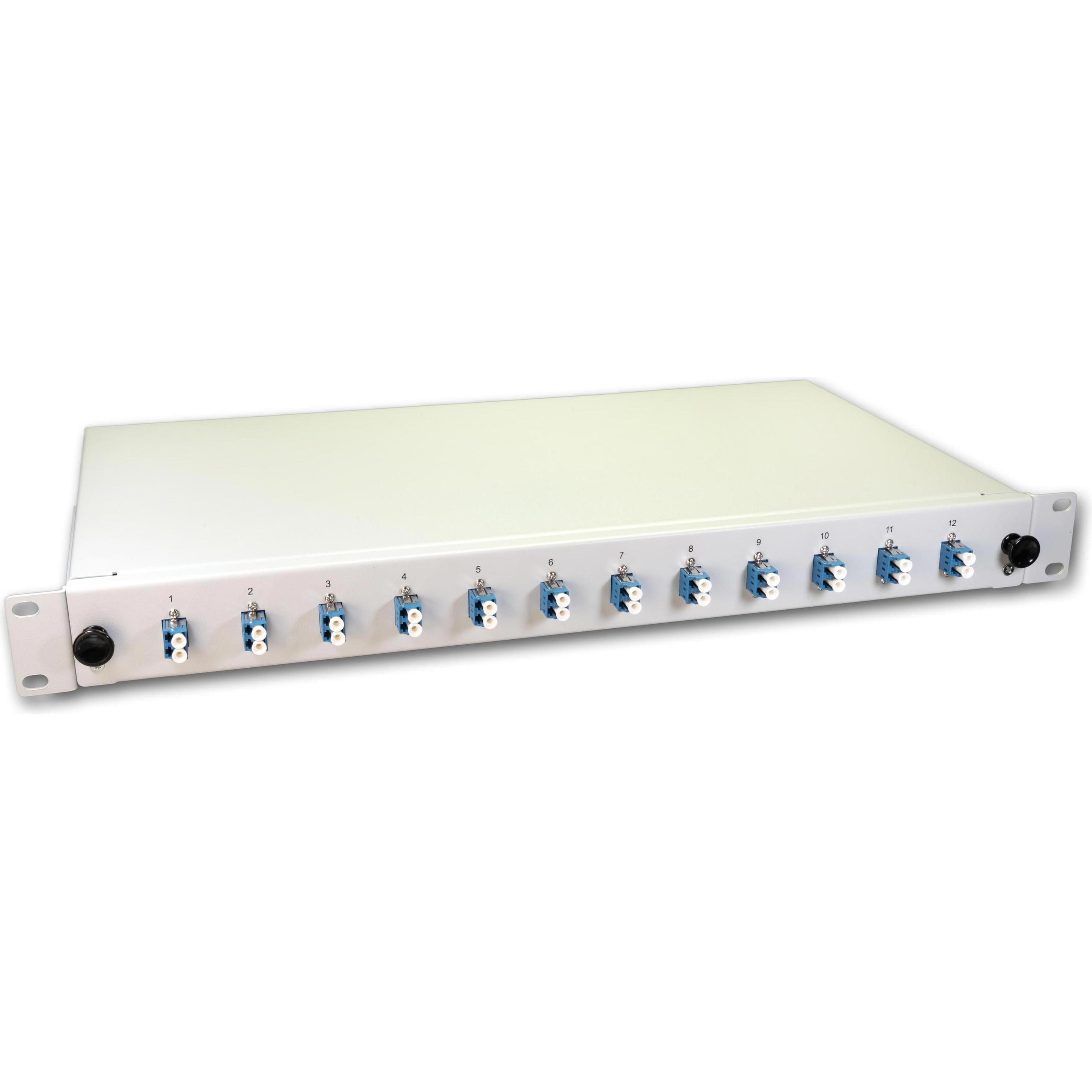 Lightwin LWL Spleissbox, 24 Fasern, 12x DLC Singlemode, 9/125µm OS2 G657.A1 Pigtail Spleissboxen (1.50 m), Netzwerkkabel