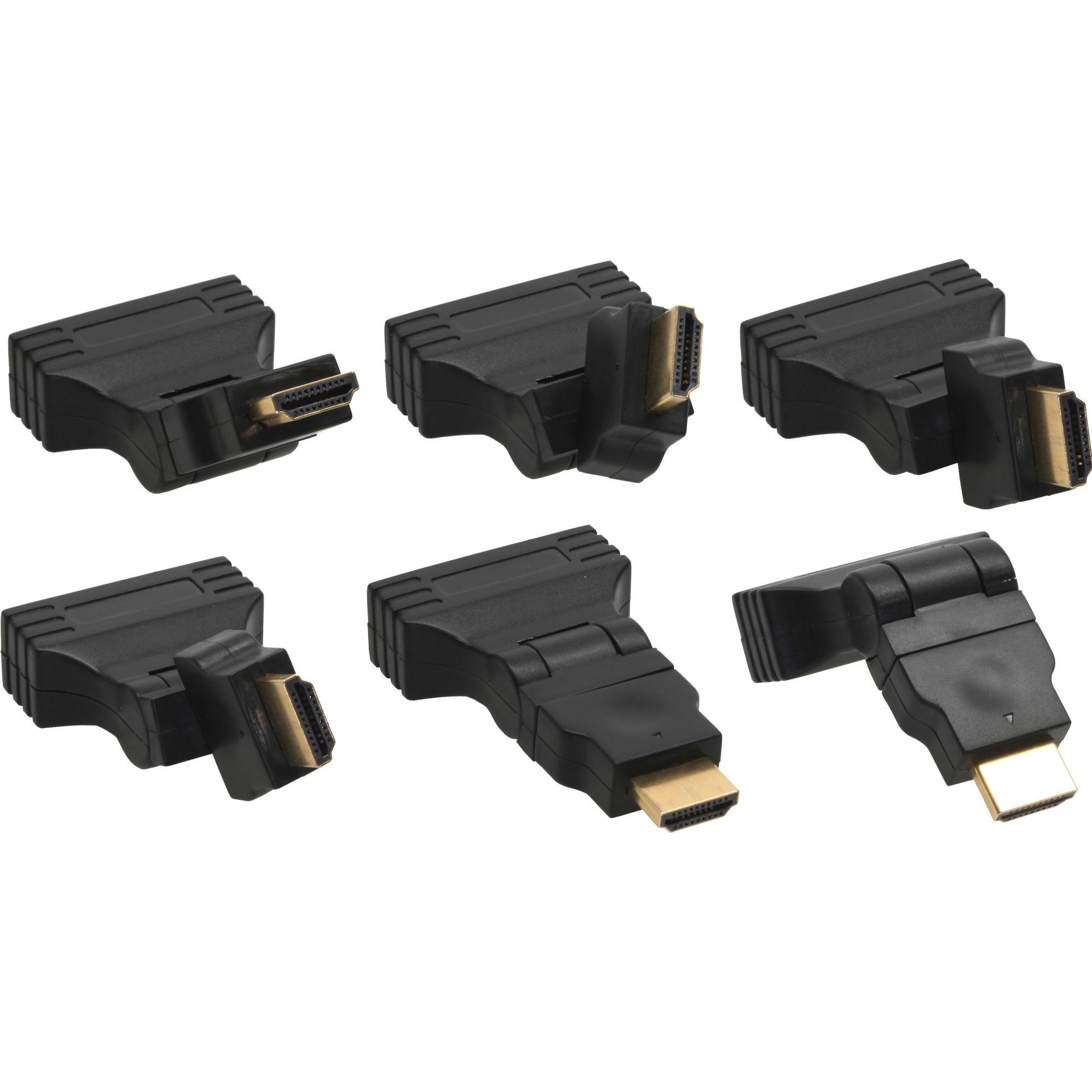 InLine HDMI zu (HDMI, 11 cm), Data + Video Adapter, Schwarz