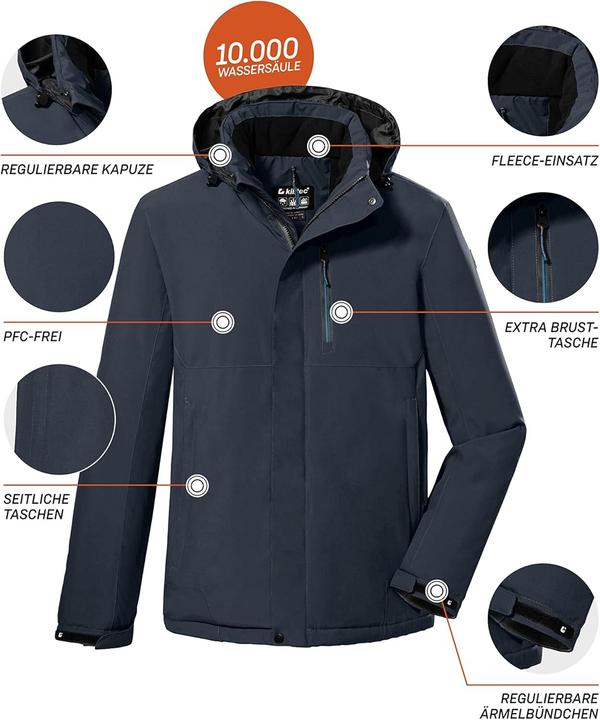 Image du produit Killtec Veste d'Extérieur avec Capuche Enroulable (S)