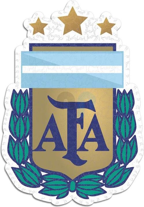 Produktbild Iconic Nationalmanschaft Argentinien- Logo - Holz Puzzle Grösse L (500 Teile) (500 Teile)