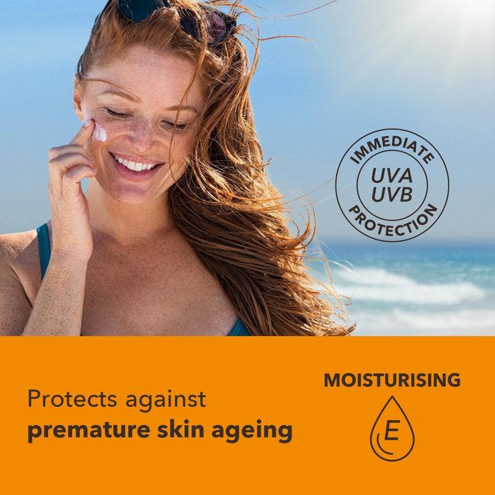 Actual product image Piz Buin Moisturising Face Cream SPF 50 - Intense Moisturisation and Advanced UVA/UVB Protection (Sun cream face, SPF 50, 50 ml)
