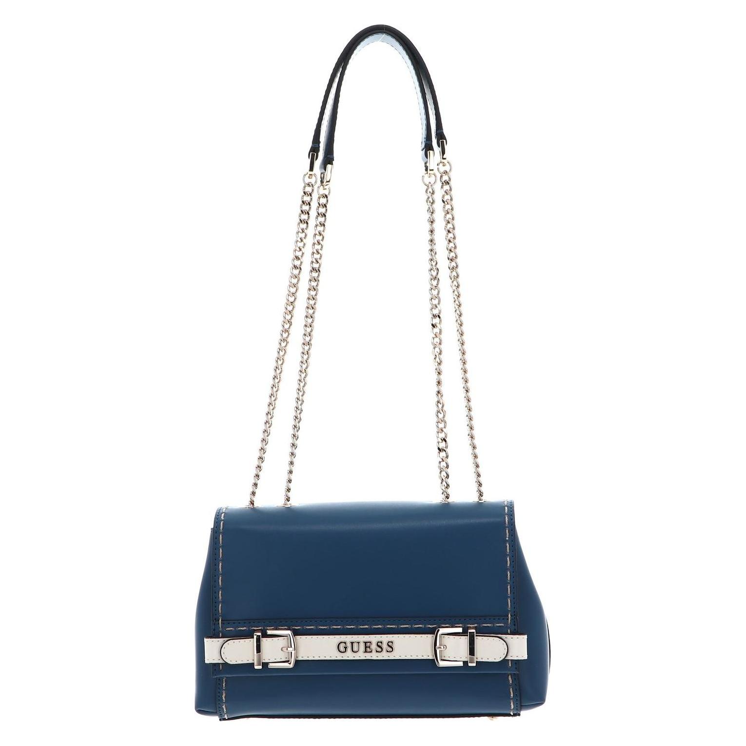 Guess, Damen, Handtasche, Sestri Convertible Xbody Flap Bag, Blau