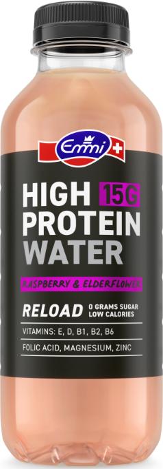 Produktbild Emmi High Protein Water Raspberry & Elderflower (Himbeere, 6x)