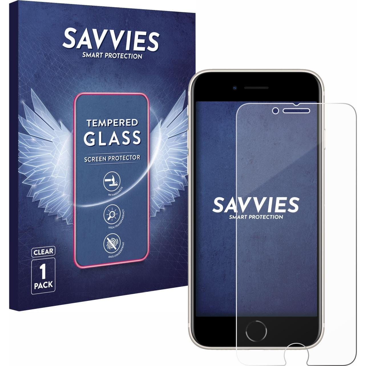 Thumbnail - Savvies Panzerglas Hartglas Displayschutz (1 Stück, Apple iPhone SE), Smartphone Schutzfolie, Transparent