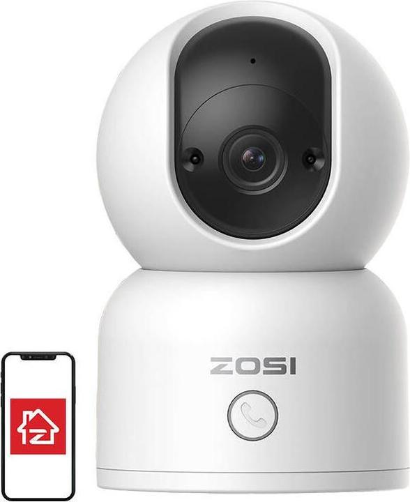 Actual product image Zosi IP Indoor Camera C518 WiFi 5G 3MP with 32GB microSD card (2304 x 1296 Pixels)