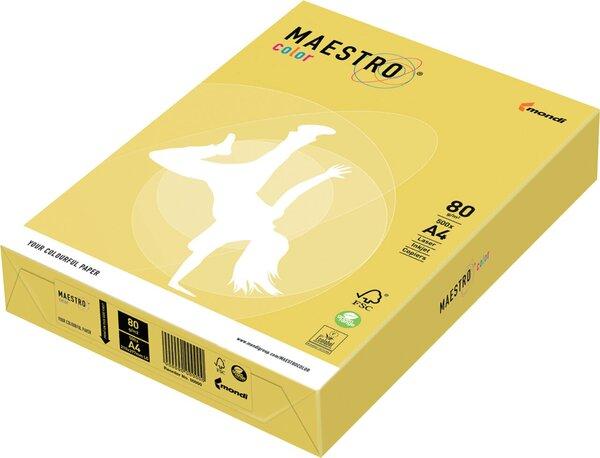 Actual product image Igepa Kopa A4/500 80g canary yellow Maestro (80 g/m², 500 x, A4)