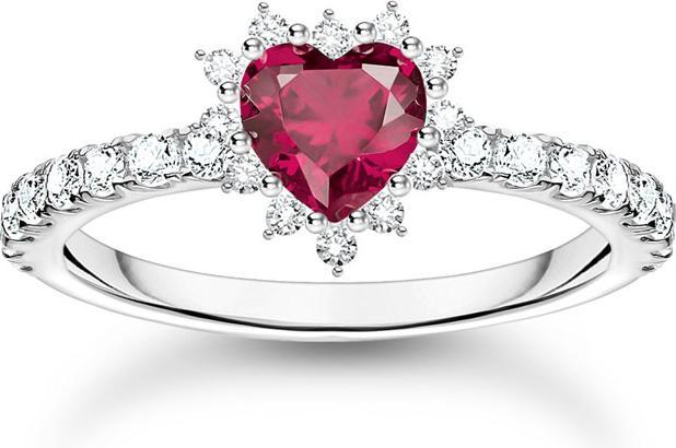 Immagine prodotto Thomas Sabo Herz Ring Romance Silber (58, 925 Argento)