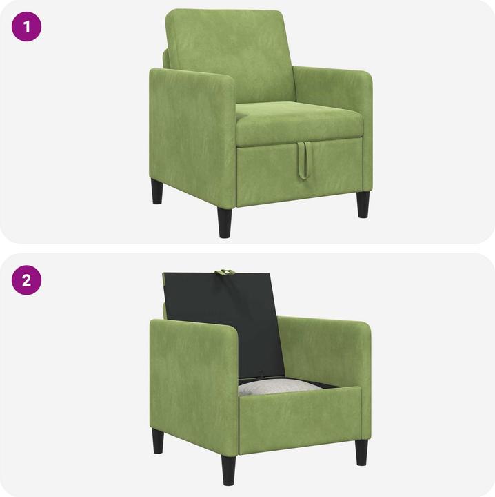Produktbild vidaXL Sofa mit Stauraum (1-Sitzer)
