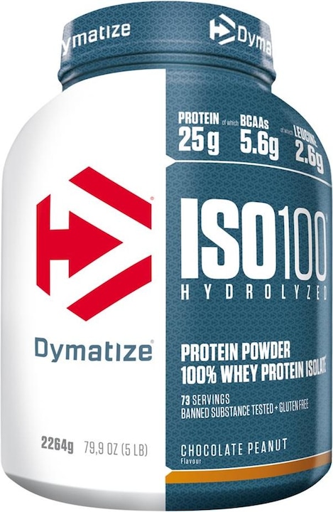 Actual product image Dymatize Iso 100 (Chocolate, Groundnut, 1 pcs., 2264 g)