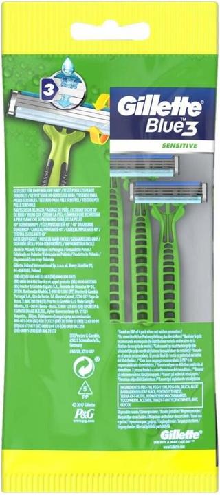 Produktbild Gillette BLUE 3 SENSITIVE disposable razor blade 5 u (5 x)