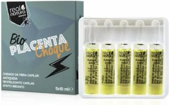 Image du produit Real Natura Bio Placenta Shock Ampoules 5x10ml - Professional Hair Care (Kit de soins capillaires)