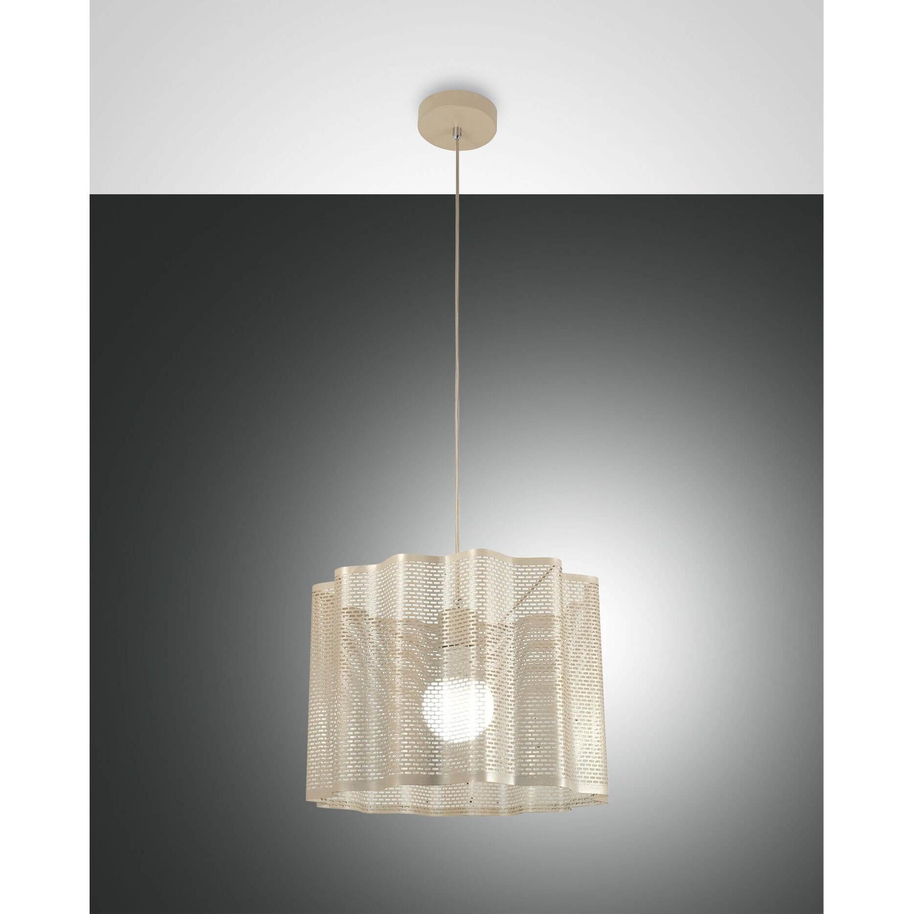 Fabas Luce, Pendelleuchte, Pendelleuchte Glicine E27 Ø400mm Gold (E27)