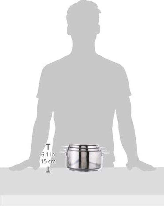 Immagine prodotto de Buyer Tegame Twisty Induction Set di 3 (16 cm, Set di pentole e padelle da cucina, Acciaio inossidabile)