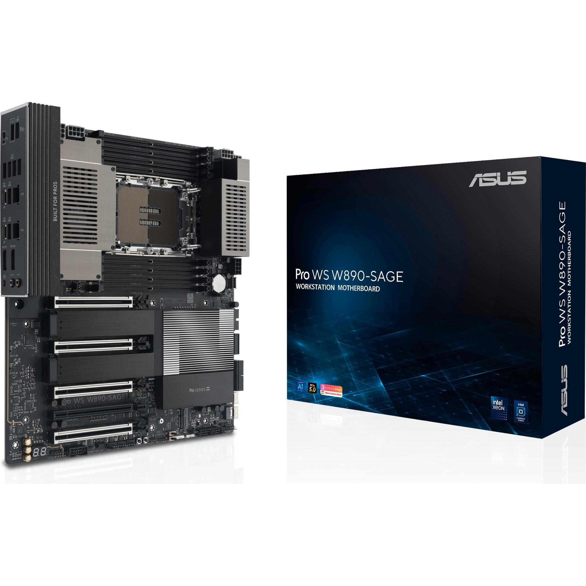 ASUS PRO WS W890E-SAGE (INTEL,4710,DDR5,EBB) (LGA 4710), Scheda madre