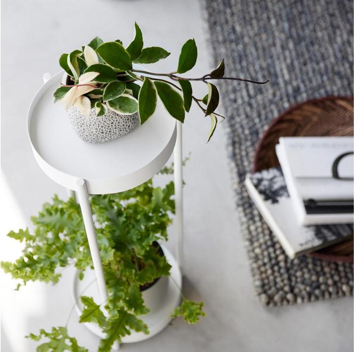 Actual product image Yamazaki 2-tier plant stand with castors TOWER