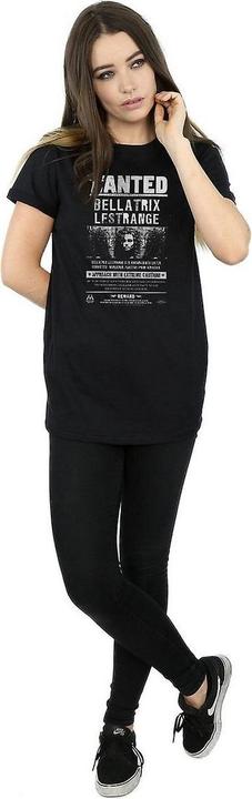 Actual product image Womens/Ladies Bellatrix Lestrange Wanted Poster Cotton Boyfriend T-Shirt (XL)