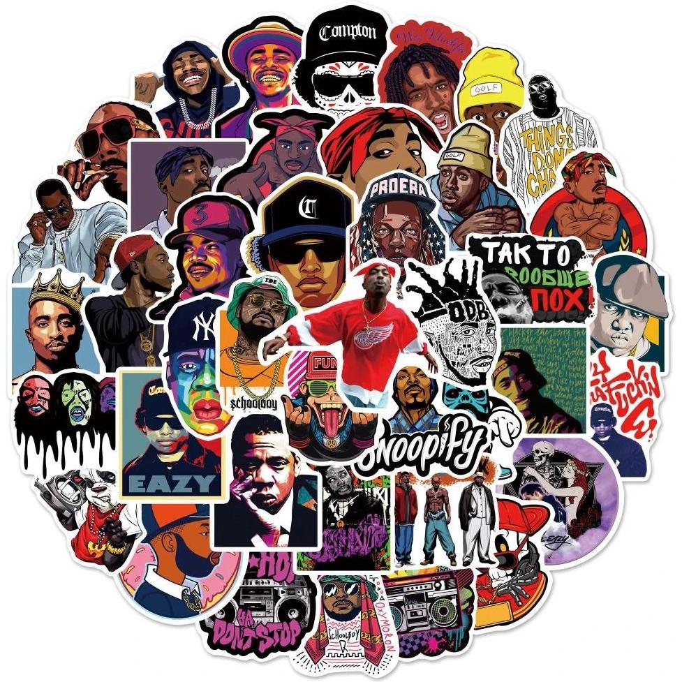 JTI, Sticker, Aufkleber Hip Hop - 50 Stk