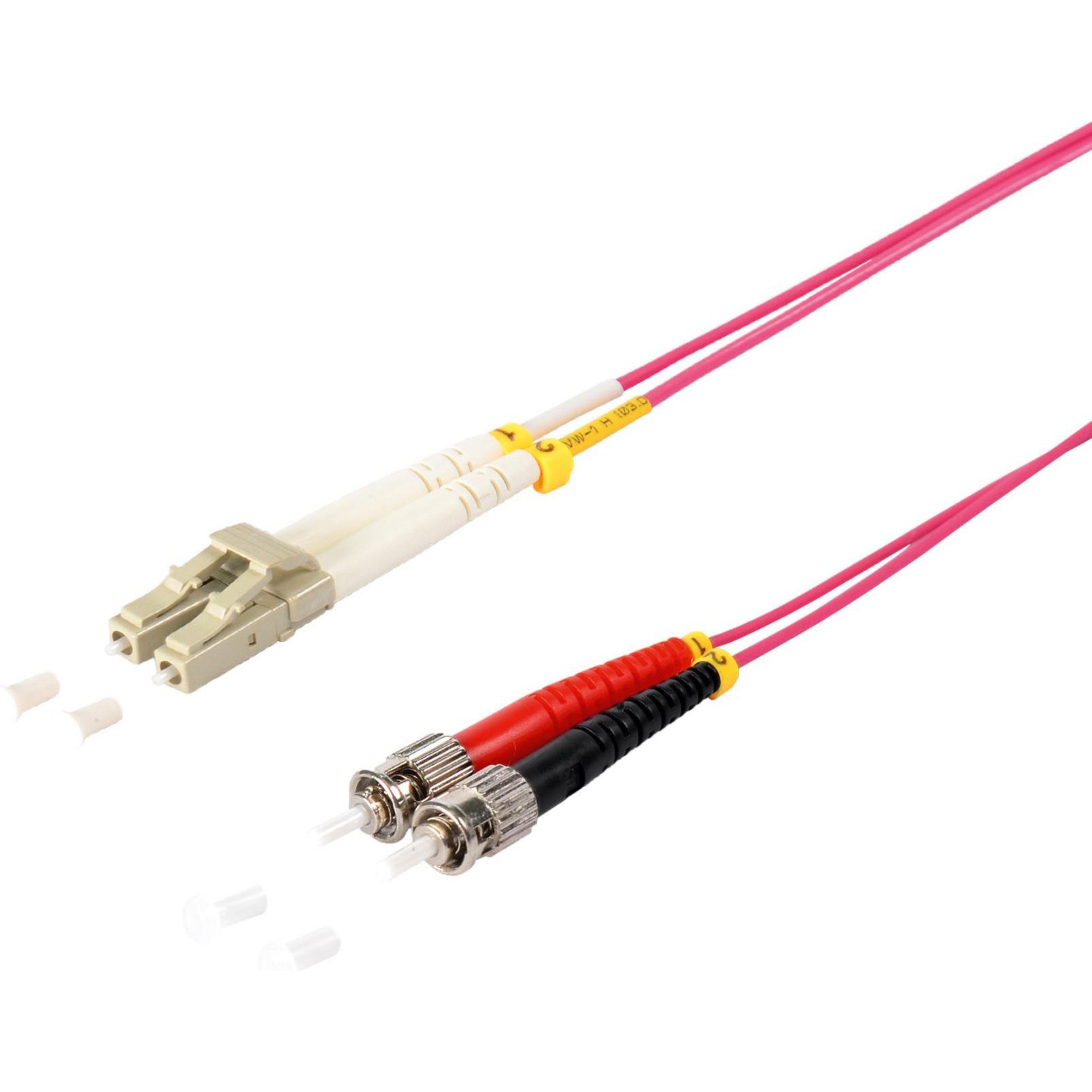 Shiverpeaks S/CONN maximum connectivity LWL-Duplex Patchkabel LC/ST 50/125µ, OM4, violett, 10,0m (S/UTP, 10 m), Netzwerk...