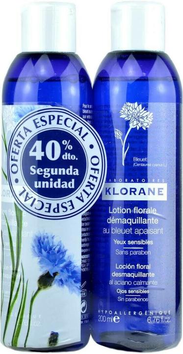 Immagine prodotto Klorane bleuet demaquillant yeux 2x200ml (Salviette detergenti per il viso, 200 ml)