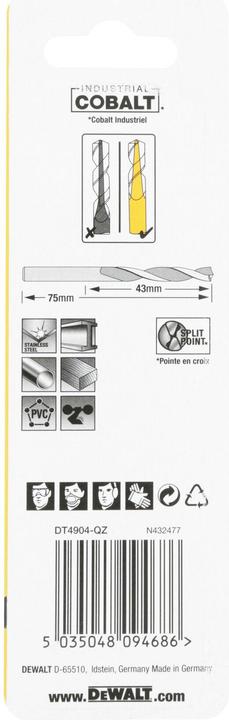 Actual product image DeWalt Metal drill (4 millimetres)