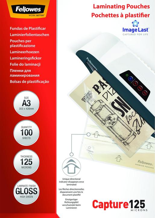 Produktbild Fellowes ImageLast Capture 125 (A3, 100 Stk., 125 µm)