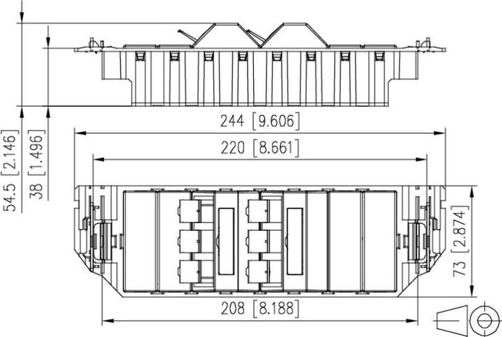 Image du produit Metz Connect 130B11S60301-E - RJ-45 - noir - blanc - 1 pièce(s)
