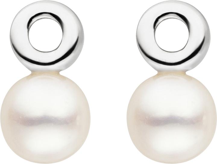 Adriana la mia Perla Ohrstecker mit Süsswasser Perlen (Perle, Silber 925)