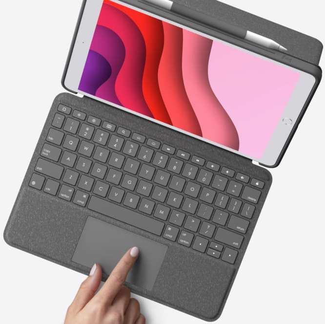 Image du produit Logitech Combo Touch (IT, iPad 2019 (7e gène), iPad 2020 (8. Gen), iPad 2021 (9e génération))