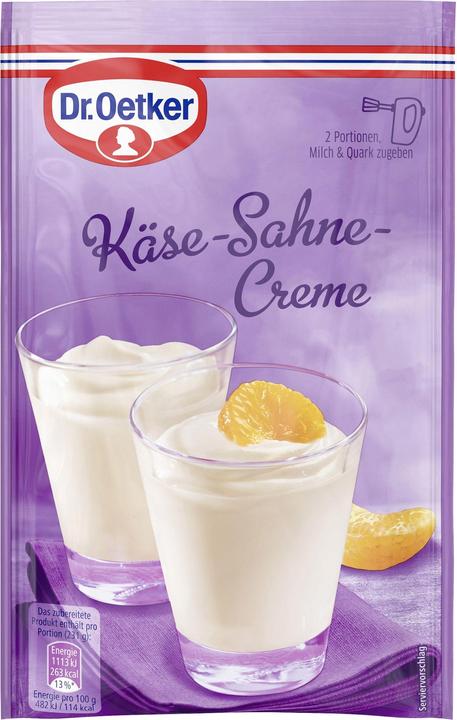 Image du produit Dr. Oetker Crème au fromage et à la crème (63 g)