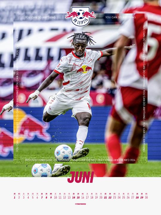 Actual product image RB Leipzig 2025 - Poster calendar (48 x 64 cm, Hardcover, German)